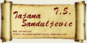 Tajana Sanduljević vizit kartica